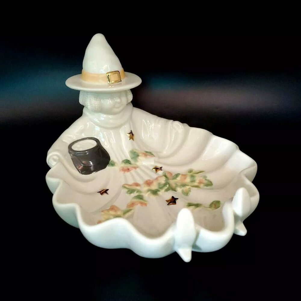 Lenox Occasions Halloween Witch Porcelain Candy Dish - Picture 11 of 12